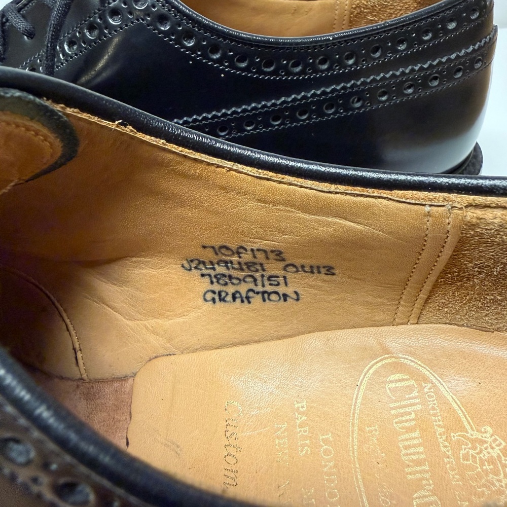 Church's Grafton 173 Binder Derby Brogue Men's Shoes UK 7 F US 8 - Picture 5 of 7